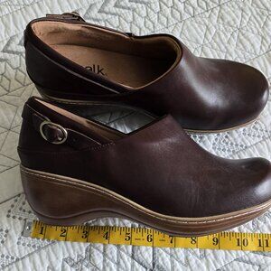 Softwalk Women's Minna Clog Brown Size 10.5 Wide